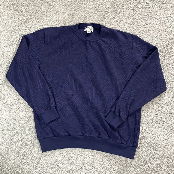Vintage C.P. Sport Sweatshirt Women's Crew NEck Pullover Navy Blue XL - Picture 1 of 5